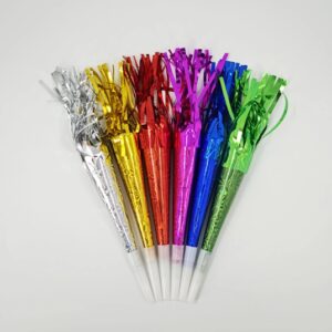 CORNETA DE PAPEL HOLOGRAFICA X6