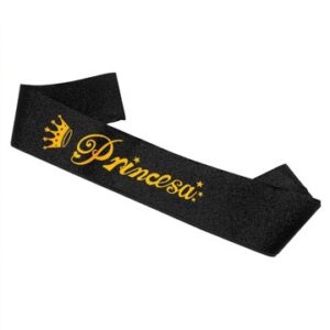 BANDA PRINCESS GIBREADA NEGRO 80CM