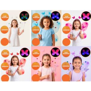 ALAS MARIPOSA COLOR SET CON LUZ