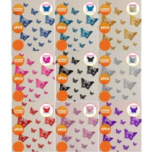 ADORNO MARIPOSAS 3D GIBREADA X6