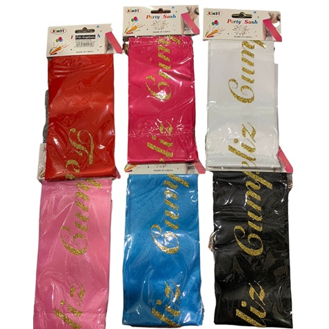 BANDA STAMPING FELIZ CUMPLEAÑOS 80CM