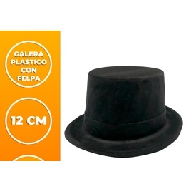 GALERA PLASTICA NEGRA GRANDE AFELPADA