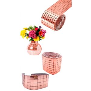 CINTA MOSAICO / BOLA DISCO 5MM 4CM X 1M ROSA GOLD