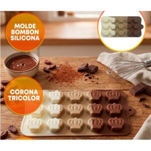 MOLDE SILICONA BOMBONES CORONA X15