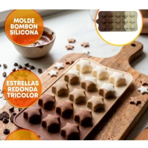 MOLDE SILICONA BOMBONES ESTRELLA X15