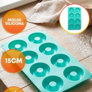 MOLDE SILICONA DONAS X8