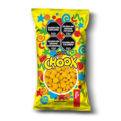 LENTEJA CHOCOLATE COLOR X 500GR AMARILLO