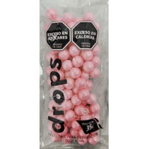 PERLAS COMESTIBLES X 35GR ROSADAS GRANDES