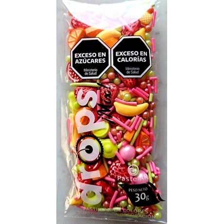 SPRINKLES COMESTIBLES X 30GR MIX FRUTAS