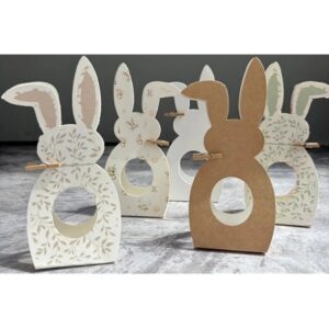 CAJA PORTA HUEVO 4 X 7 X 11 CM CONEJO