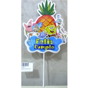ADORNO PINCHE CARTULINA BOB ESPONJA
