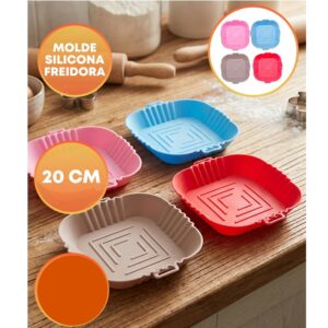 MOLDE SILICONA FREIDORA AIRE CUADRADO 20CM
