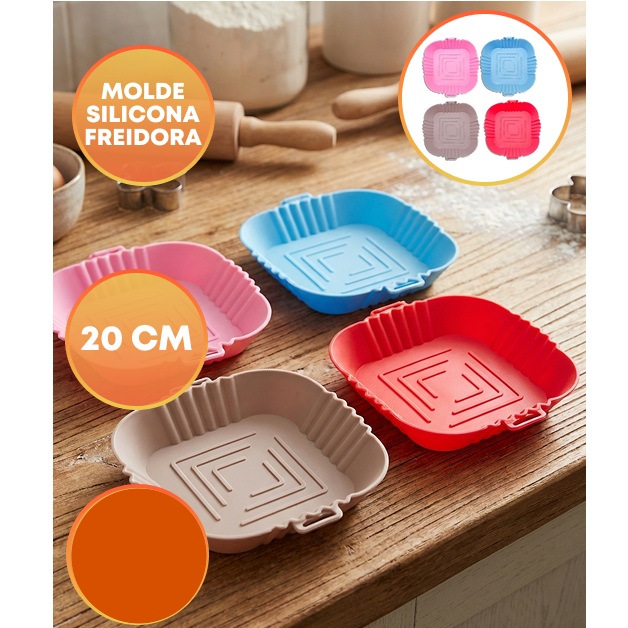 MOLDE SILICONA FREIDORA AIRE CUADRADO 20CM