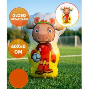 GLOBO FOIL SILUETA 60CM MASCOTA MUNDIAL ALCE
