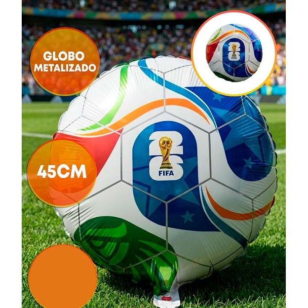 GLOBO FOIL 20P PELOTA MUNDIAL