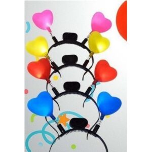 VINCHA CON LUZ CORAZON LUZ BLANCA