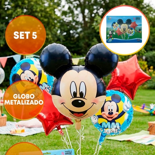 SET 5 GLOBOS MICKEY