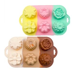 MOLDE SILICONA FLORES X6