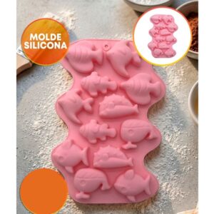 MOLDE SILICONA ANIMALES MARINOS