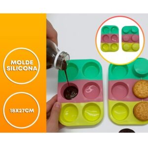 MOLDE SILICONA CUPCAKE X6