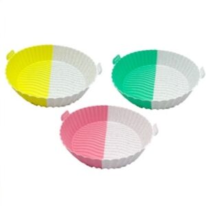 MOLDE SILICONA FREIDORA AIRE REDONDO ONDAS 16CM