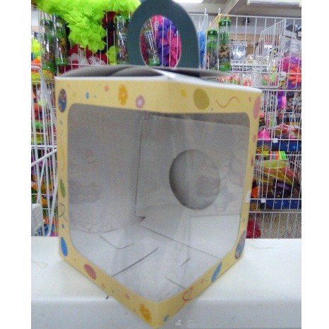 CAJA HUEVO CON VISOR DISEÑO 9X9X12CM
