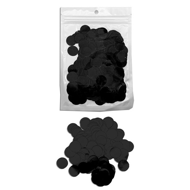 CONFETTI METAL X10G REDONDO NEGRO