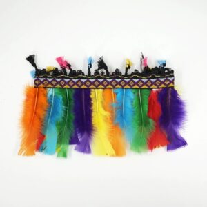VINCHA INDIO PLUMAS MULTICOLOR