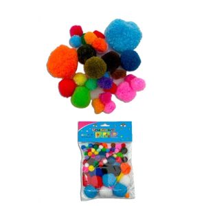 POMPONES TAMAÑOS SURTIDOS X90