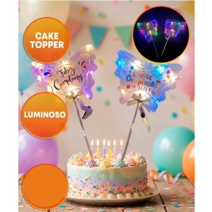 ADORNO PINCHE F C CON LUZ MARIPOSA