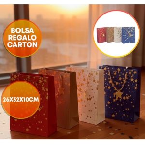 BOLSA DE REGALO 26X32 CM ESTRELLAS