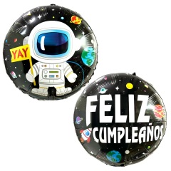 GLOBO FOIL 18P FELIZ CUMPLE ESPACIAL