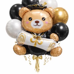 GLOBO FOIL SILUETA 90CM EGRESADOS OSO