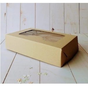 CAJA KRAFT CON VISOR 31 X 20 X 7 CM