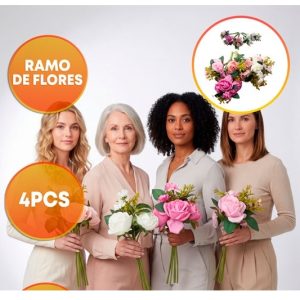 RAMO DE ROSAS 4 PCS