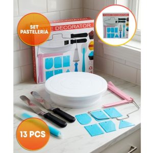 SET REPOSTERO CON PLATO GIRATORIO 13 PCS