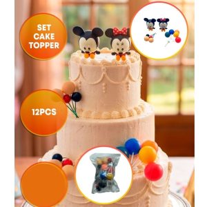 ADORNO PARA TORTA ESFERAS MICKEY Y MINNIE