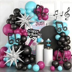 SET DE GLOBOS GRANDE NOTAS MUSICALES