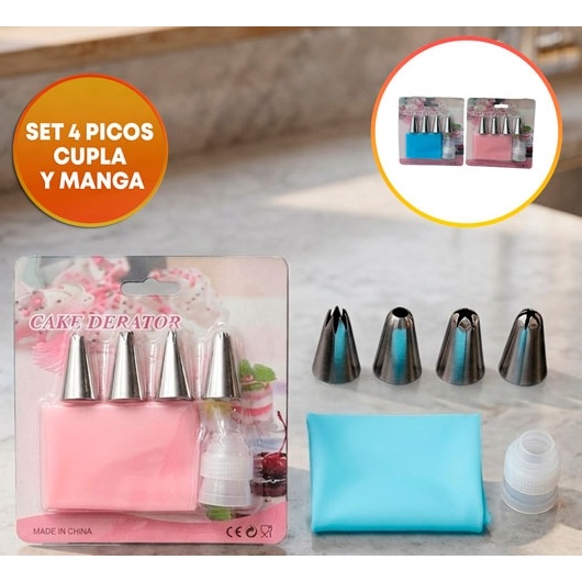 SET REPOSTERO PICOS X4 CUPLA Y MANGA
