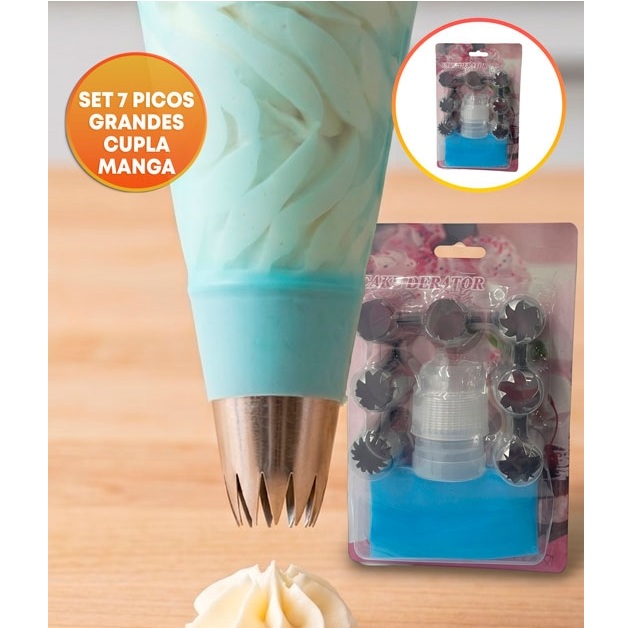 SET REPOSTERO PICOS RUSOS X7 CUPLA GRANDE Y MANGA