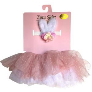 SET BEBE TUTU Y OREJITAS CONEJO