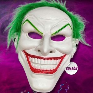 CARETA RIGIDA GUASON / JOKER CON PELO