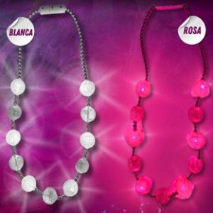 COLLAR CON LUZ ESFERAS