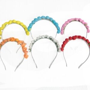 VINCHA ROSITAS GOMA EVA COLOR