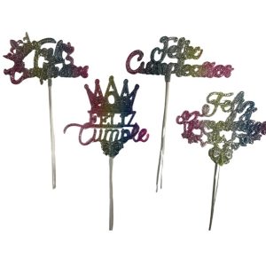 ADORNO PINCHE F C MULTICOLOR CON GLITTER