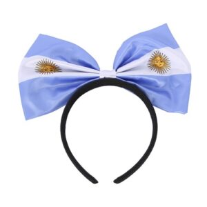 VINCHA MOÑO CELESTE Y BLANCO ARGENTINA