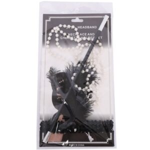 SET CHARLESTONE VINCHA CIGARRO Y COLLAR