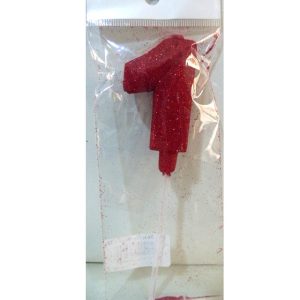 VELA NUMERO GIBRE BISELADA CON PALITO ROJO 1