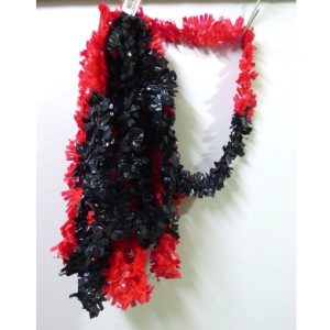 COLLAR PLASTICO X10 ROJO NEGRO