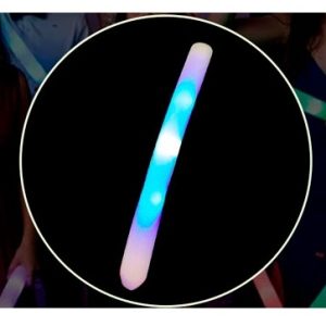 VARA GOMA ESPUMA CON LUZ CELESTE Y BLANCO